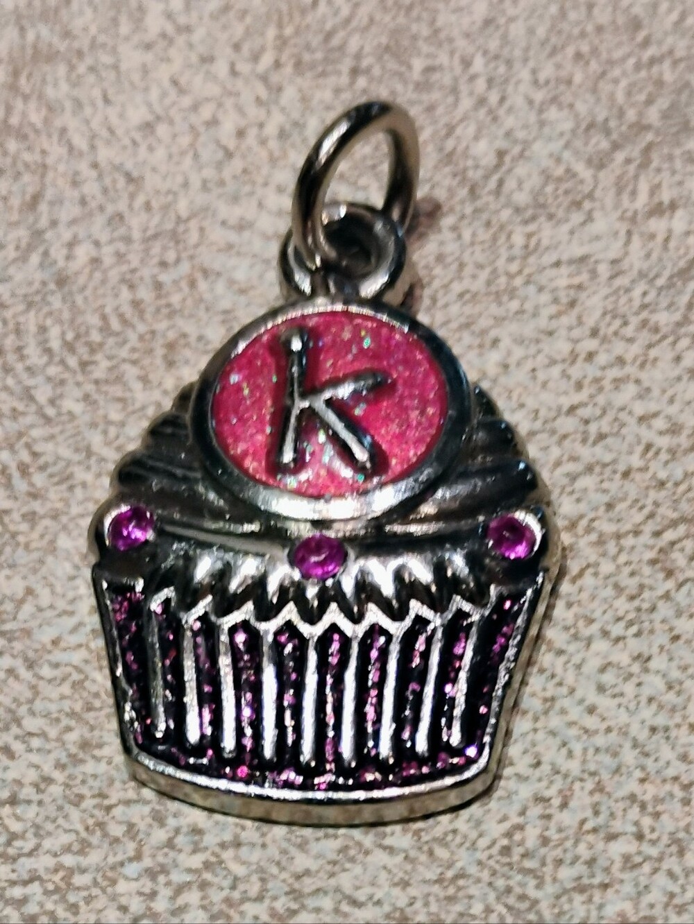 Harvey Lewis Letter K Cupcakes Silver Like New